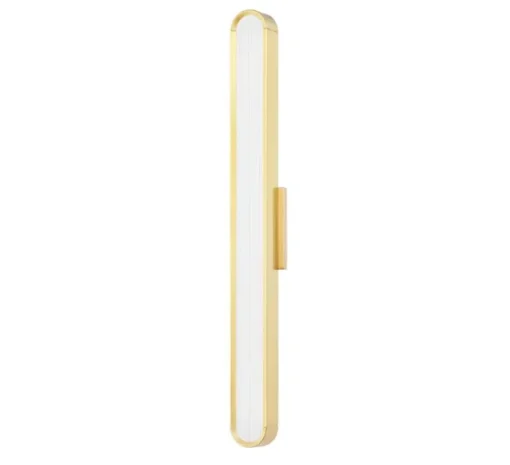 Applique murale, Starkey M, laiton, LED, dim, 2700K, 800 lm, L7cm, H57,8cm - Hudson Valley Lighting