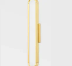 Applique murale, Starkey S, laiton, LED, dim, 2700K, 560 lm, L7cm, H40cm - Hudson Valley Lighting