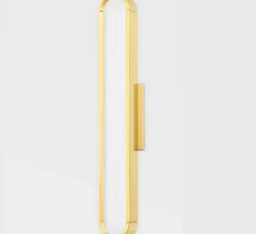 Applique murale, Starkey S, laiton, LED, dim, 2700K, 560 lm, L7cm, H40cm - Hudson Valley Lighting