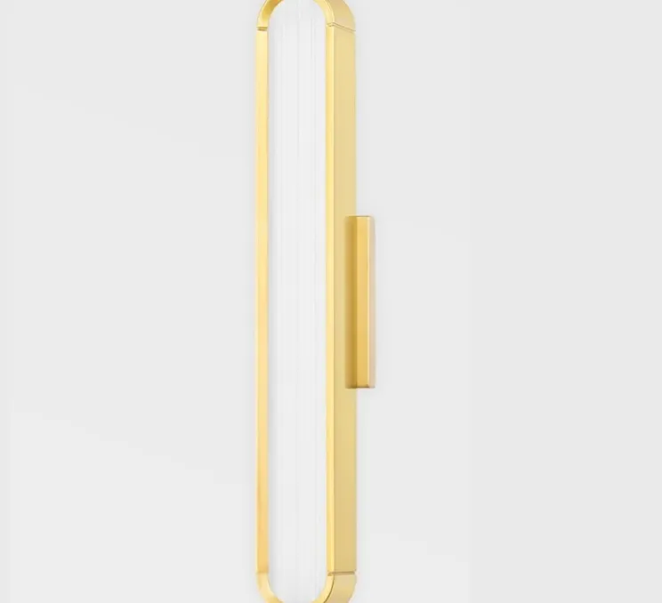 Applique murale, Starkey S, laiton, LED, dim, 2700K, 560 lm, L7cm, H40cm - Hudson Valley Lighting