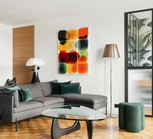 Applique murale, Stone, blanc, or, IP44, LED, dim, 3000k, 360 lm, L18cm, H18cm - Tom Dixon