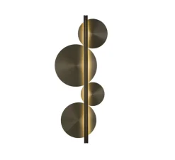 Applique murale, Strate Moon 150, graphite satiné, LED, dim, 2700K, 6100 lm, L62,9cm, H150cm - Cvl