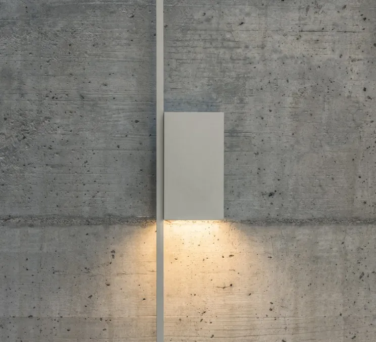 Applique murale, Structural 2617, gris clair, LED, dim, 3000K, 1416 lm, L84cm, H240cm - Vibia