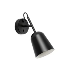 Applique murale, Studio, noir, L11cm, H22,8cm - Faro