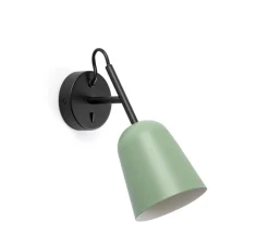 Applique murale, Studio, vert, L11cm, H22,8cm - Faro