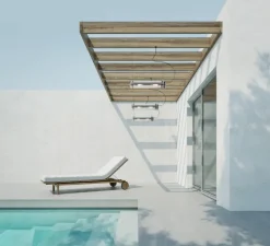 Applique murale, suspension, plafonnier, Rimbaud, 2700K, cuivre, L68cm, IP68 - Sammode