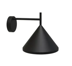 Applique murale, Sutton A, noir, Ø22cm, H22cm - Luxcambra