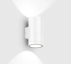 Applique murale, Taio Round 2.0, blanc, IP65, LED, dim, 3000K, 980 lm, L8cm, H15,4cm - Wever&Ducré