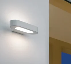 Applique murale, Talo, argent, LED, 2700K, 1344lm, dimmable, L21cm, H4,2cm - Artemide