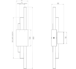 Applique murale, Tanto S, Marbre noir, Ø8,6cm, H45cm - Bert Frank