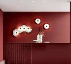 Applique murale, Tapis 3.0, gris clair, LED, dim, 2700K, 480 lm, L21,3cm, H45cm - Wever&Ducré