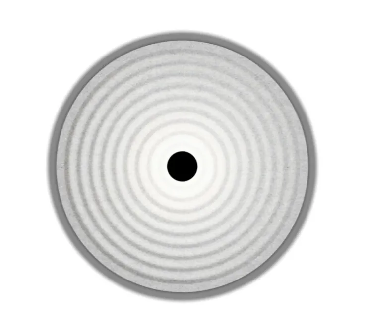 Applique murale, Tapis Soft 1.0, gris marbre, LED, dim, 3000K, 390 lm, L65cm, H65cm - Wever&Ducré