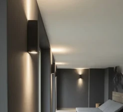 Applique murale, Teo, anthracite, L7cm, H22.3cm - SLV