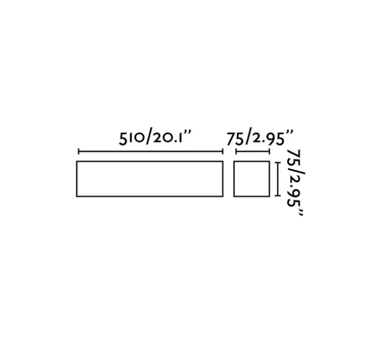 Applique murale, Tera, blanc, LED, 2700K, 530 lm, L51cm, H7,5cm - Faro