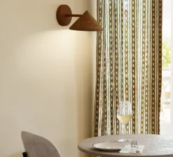 Applique murale, Terra, rouge rouille, marc de café recyclé, L17,5cm, H12cm - Mater