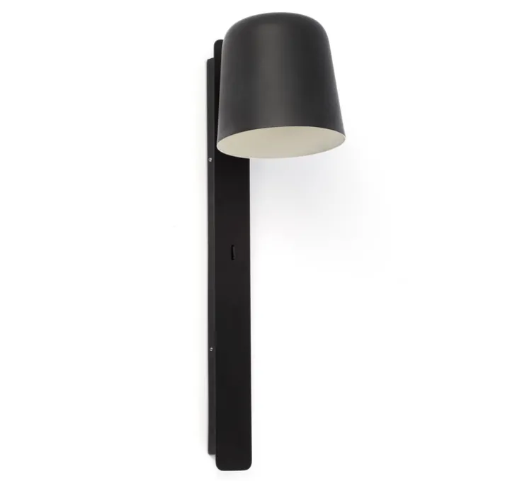Applique murale, Tila, noir, L46 cm, H 14,50cm - FARO