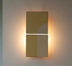 Applique murale, Tiles Door J, blanc, jaune, L14cm, H29cm - Violaine D'Harcourt