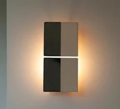 Applique murale, Tiles Line G, gris, blanc, L14cm, H29cm - Violaine D'Harcourt