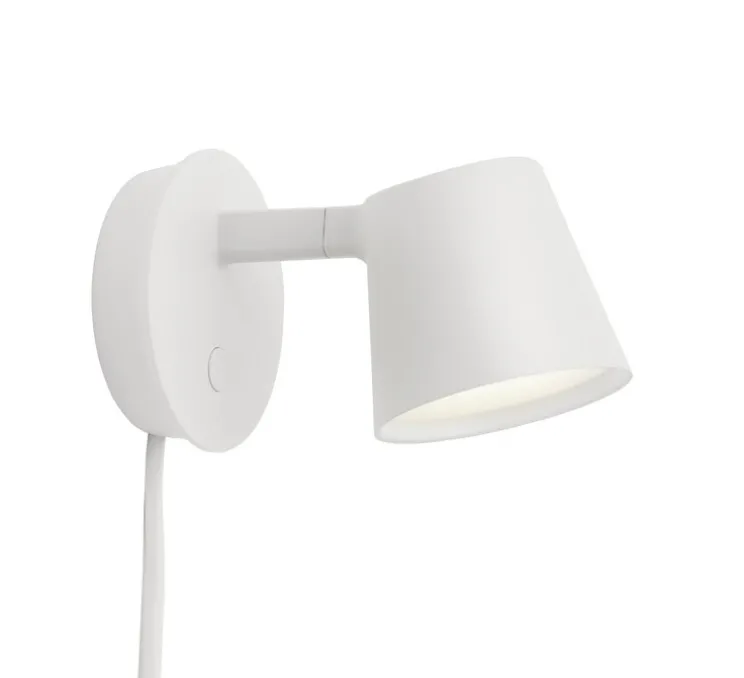 Applique murale, Tip, blanc, LED, 2700K, 220lm, L9,5cm, H9,5cm - Muuto