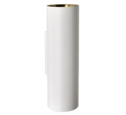 Applique murale, Tobo W65, blanc, laiton, Ø6,5cm, H22cm - DCW éditions Paris