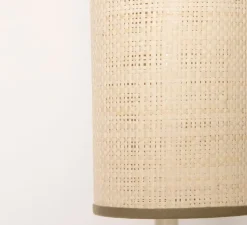 Applique murale, Tokyo, blanc acier, rabane, blanc, L9cm, H39cm - Sarah Lavoine