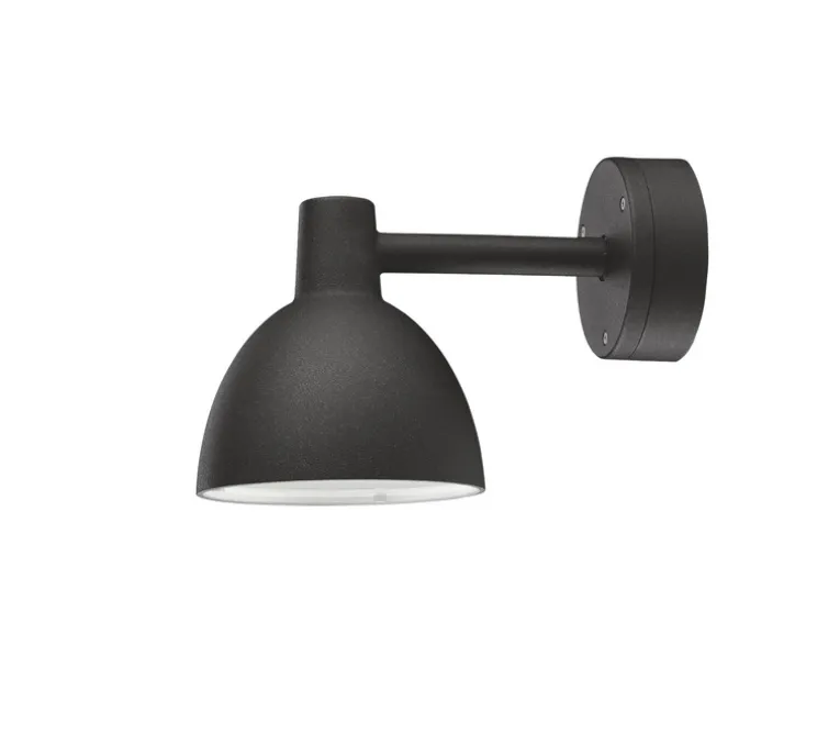 Applique murale, Toldbod 155, noir, IP44, Ø15,5cm, H26,7cm - Louis Poulsen