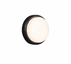 Applique murale, Tom 220, gris foncé, IP65, LED, 3000K, 600 lm, Ø22cm, H55cm - Faro