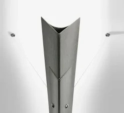 Applique murale, Torchére, LED, noir, H190cm - LUMEN CENTER ITALIA