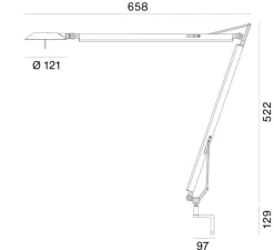 Applique murale, Torino, noir, LED, dim, 2700K, 947 lm, L79,4cm, H88,9cm - Stilnovo