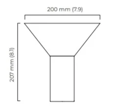 Applique murale, Torres, nickel, L20cm, H20,7cm - CTO lighting