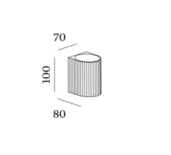 Applique murale, Trace 1.0, blanc, LED, dim, 2700K, 560 lm, L7cm, H10cm - Wever&Ducré