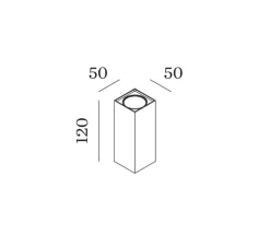 Applique murale, Train 2.0 LED, blanc, LED, 2700K, 2x245lm, L5cm, H12cm - Wever&Ducré