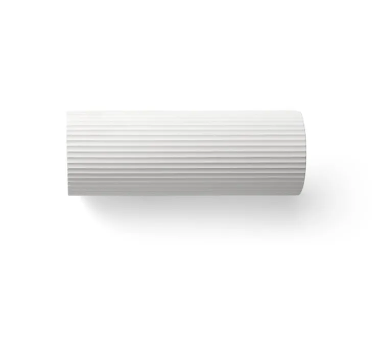 Applique murale, Trama 2L, plâtre blanc, Ø11,2cm, H32cm - Faro