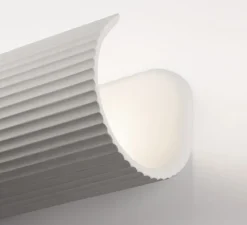 Applique murale, Trama 2L, plâtre blanc, Ø11,2cm, H32cm - Faro