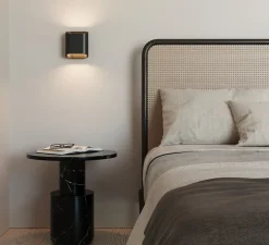 Applique murale, Trapz, noir (intérieur or), LED, dim, 2700k, 900 lm, L15,2cm, H18cm - Modular