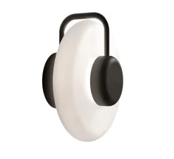 Applique murale, Tratto, noir, LED, dim, 2700K, 1450 lm, L27cm, H29cm - KDLN