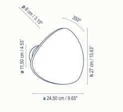 Applique murale, Tria 02, Chêne naturel, LED, 2700K, 1440lm, L27cm, H24,5cm - Bover