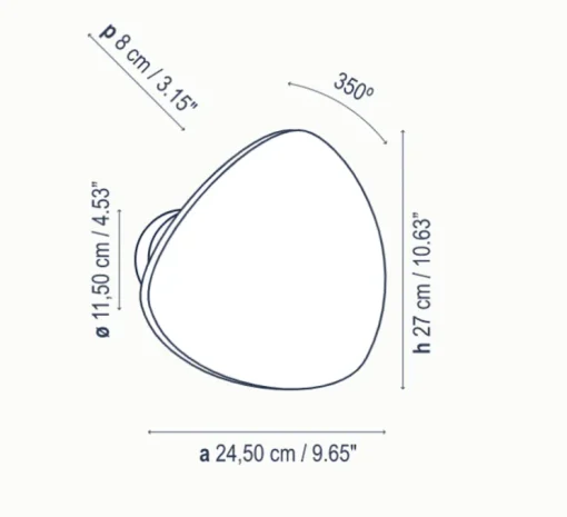 Applique murale, Tria 02, Chêne naturel, LED, 2700K, 1440lm, L27cm, H24,5cm - Bover