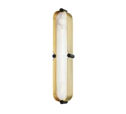 Applique murale, Tribeca, Laiton vielli, noir, LED, dim, 2700K, 250 lm, L8,3cm, H40,6cm - Hudson Valley Lighting