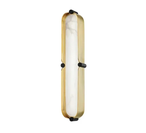 Applique murale, Tribeca, Laiton vielli, noir, LED, dim, 2700K, 250 lm, L8,3cm, H40,6cm - Hudson Valley Lighting
