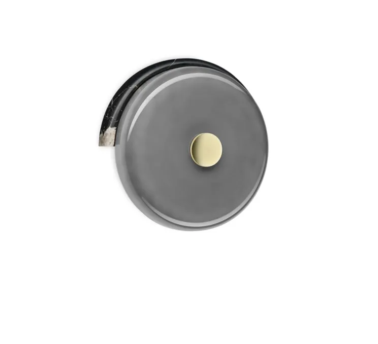 Applique murale, Trip, cendre, gris, LED, 2700K, 160 lm, L19cm, H18cm - Design by us