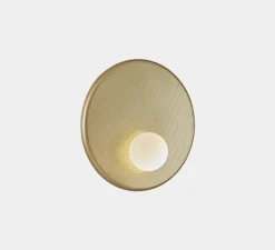 Applique murale, Trip simple, doré, Ø30cm, P14,5cm - LEDs C4