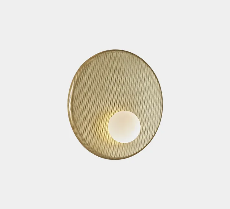 Applique murale, Trip simple, doré, Ø30cm, P14,5cm - LEDs C4