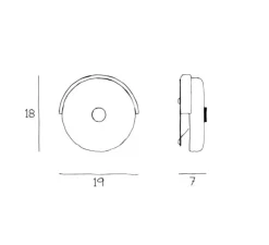 Applique murale, Trip, vert mousse, ambre, LED, 2700K, 160 lm, L19cm, H18cm - Design by us