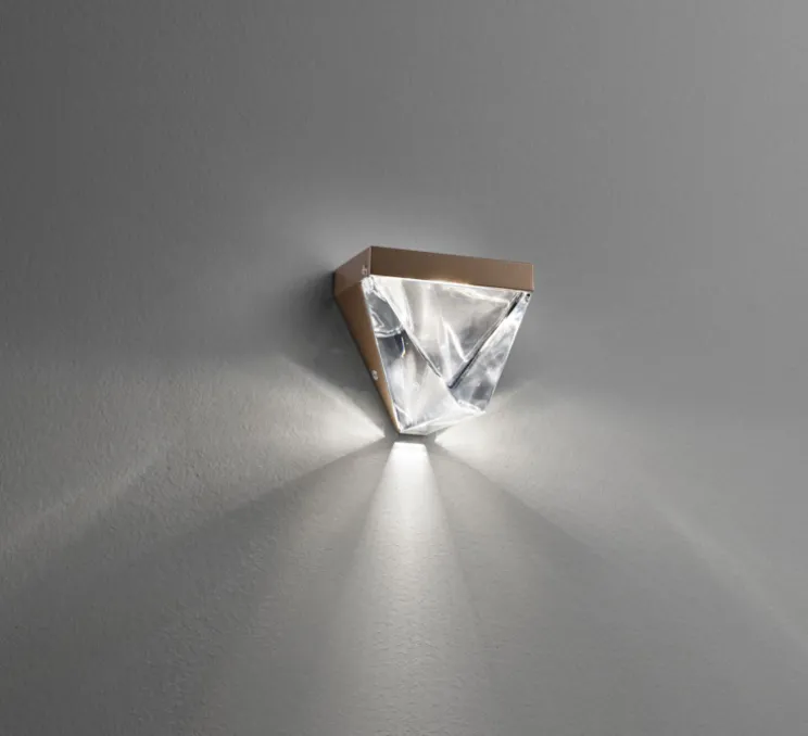 Applique murale, Tripla F41, bronze, LED, Ø9,8cm, H9,3cm - Fabbian