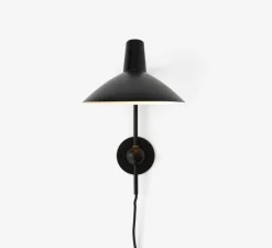 Applique murale, Tripod HM12, noir mat, L21,6cm, H35,2cm - Andtradition