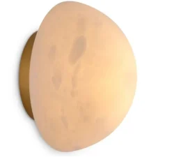 Applique murale, Triton, Albâtre, laiton, Ø24cm, H15,5cm - Eichholtz