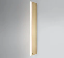 Applique murale, Tube, Laiton satiné, LED, 2700K, 1000 lm, L3cm, H100cm - Anastassiades Studio