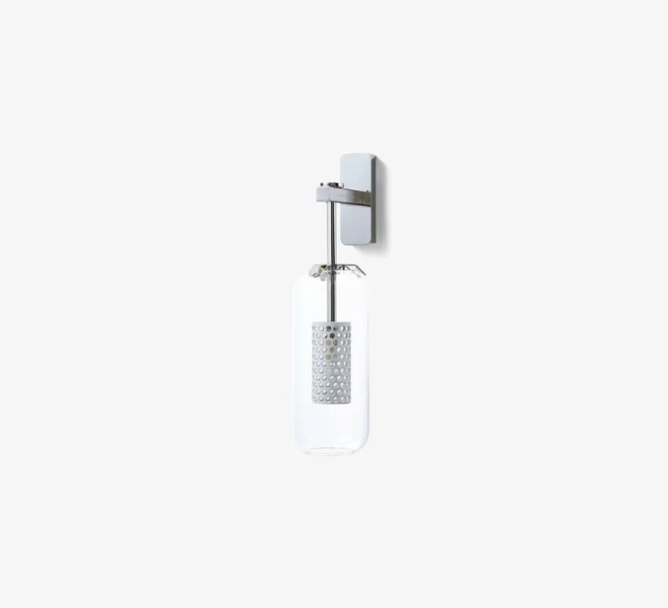 Applique murale, Vadim, chrome, Ø10cm, H41cm - Sarah Lavoine