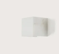 Applique murale, Vaster A1092, marbre blanc, L15cm, H13cm-Aromas del Campo